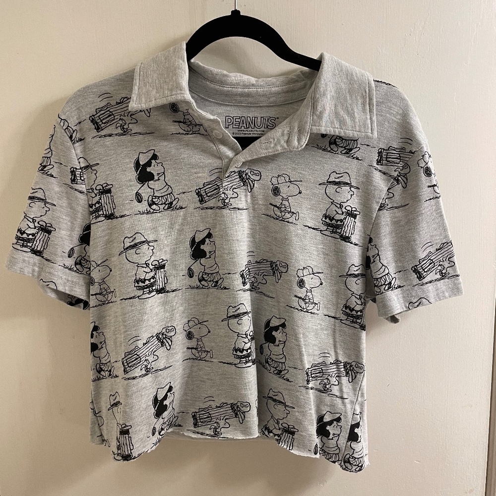 Peanuts Collar Shirt (Cropped by Hand)